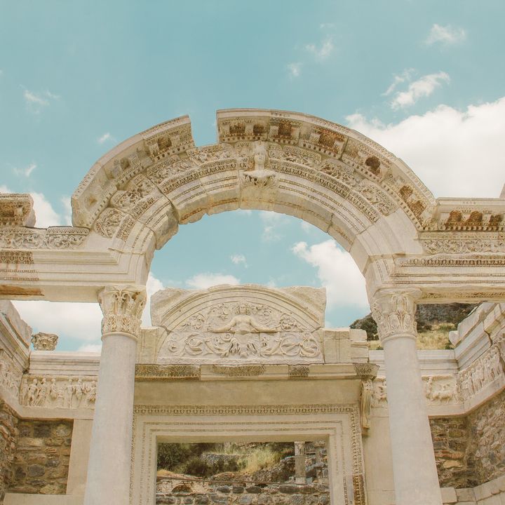 Photo of a stone archway